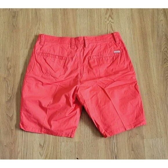 ARMANI EXCHANGE Men's 9" Short Solid Stretch Twill Bemuda Orange Size 32 - Picture 7 of 9